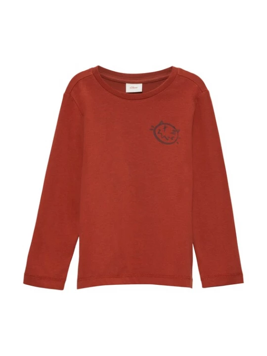 Foto van product s.Oliver Shirt marine / geel / rood gemêleerd / zwart