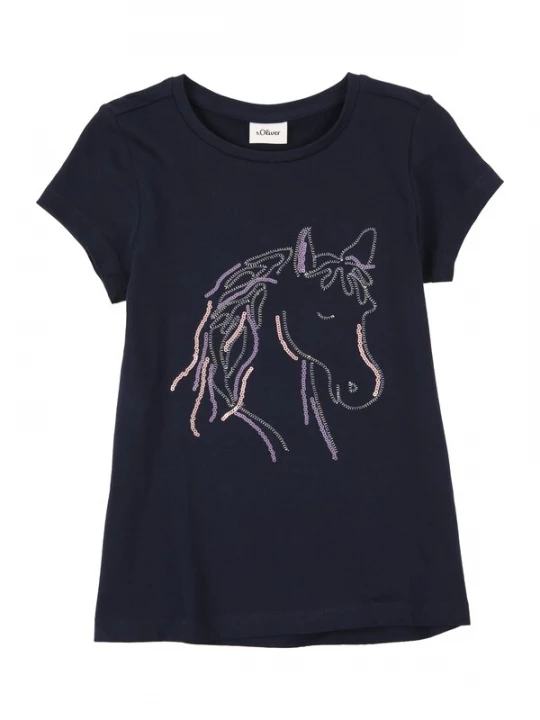 Foto van product s.Oliver Shirt marine / lichtlila / rosa / zilver