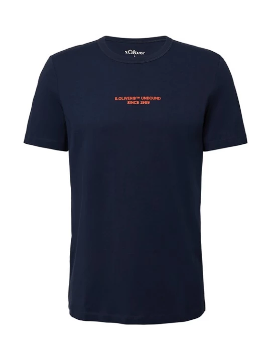 Foto van product s.Oliver Shirt marine / neonoranje