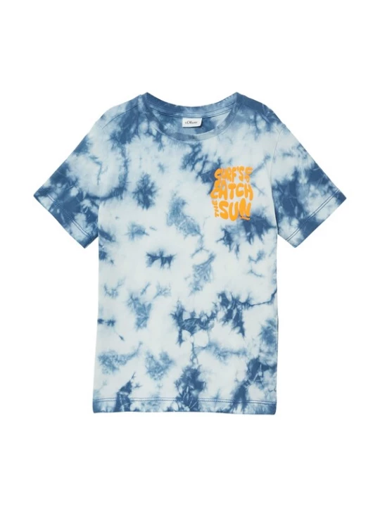 Foto van product s.Oliver Shirt marine / pastelblauw / oranje / offwhite