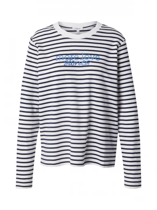 Foto van product s.Oliver Shirt marine / royal blue / koningsblauw / wit