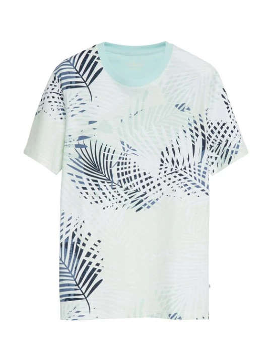 Foto van product s.Oliver Shirt marine / saffier / pastelgroen / wit gemêleerd