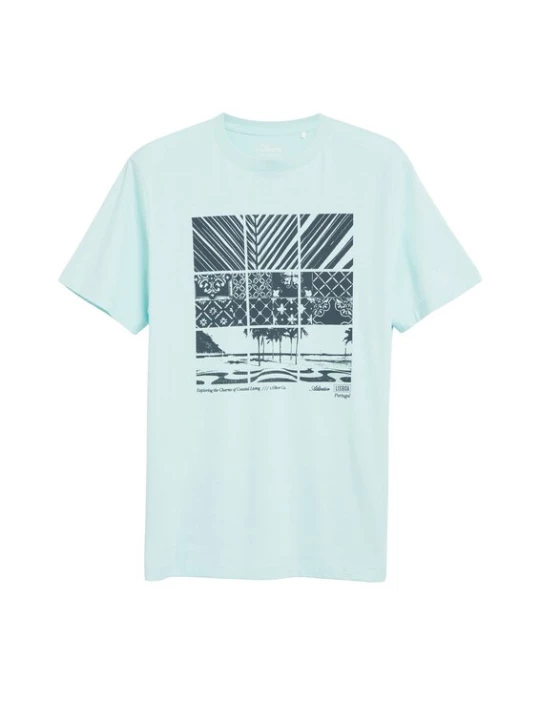 Foto van product s.Oliver Shirt marine / turquoise