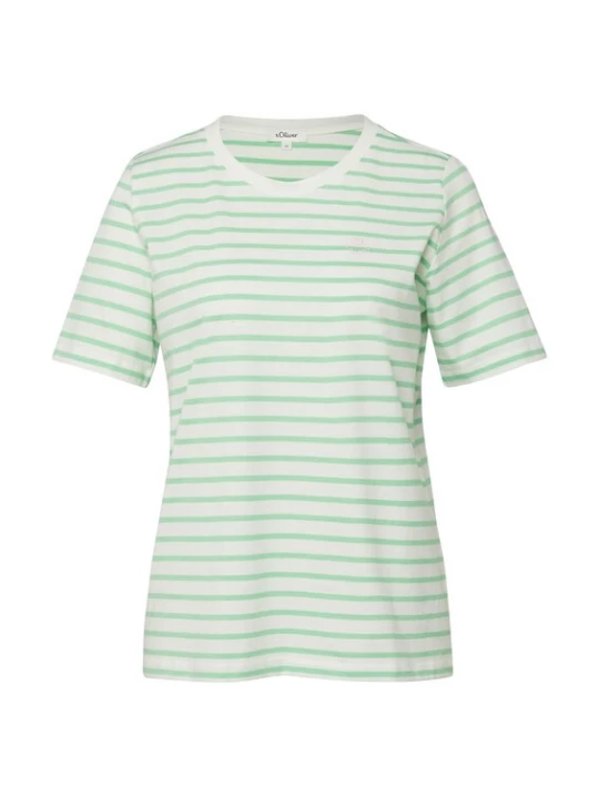 Foto van product s.Oliver Shirt mintgroen / natuurwit