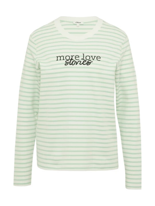 Foto van product s.Oliver Shirt mintgroen / wit