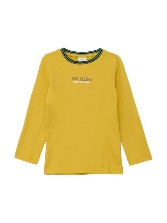 Foto van product s.Oliver Shirt mosterd / spar / wit