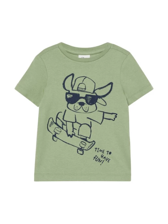 Foto van product s.Oliver Shirt nachtblauw / groen gemêleerd