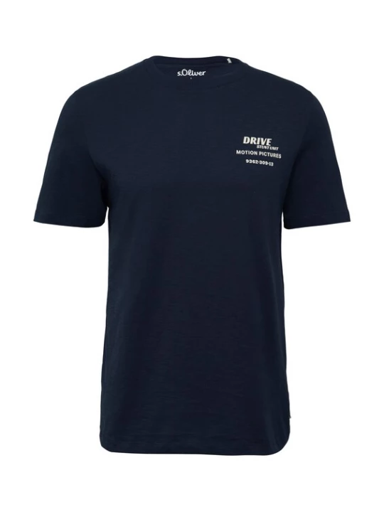 Foto van product s.Oliver Shirt nachtblauw / lichtblauw / wit