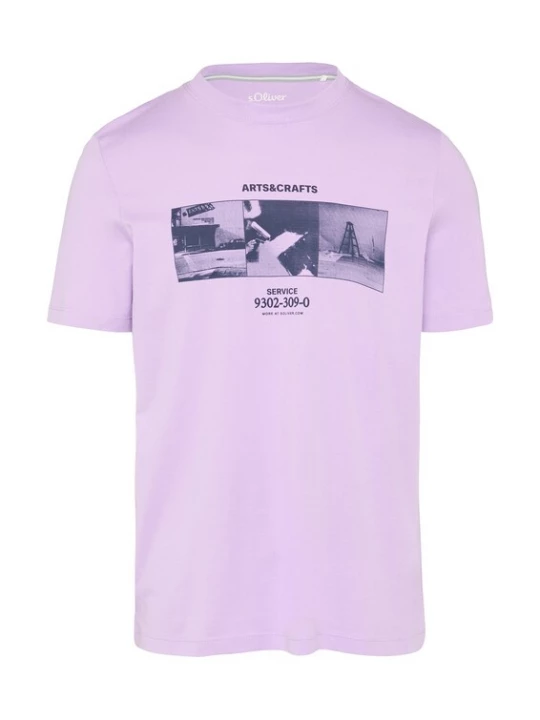 Foto van product s.Oliver Shirt nachtblauw / orchidee