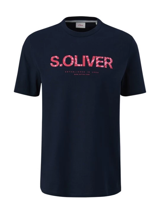Foto van product s.Oliver Shirt nachtblauw / rosa / framboos