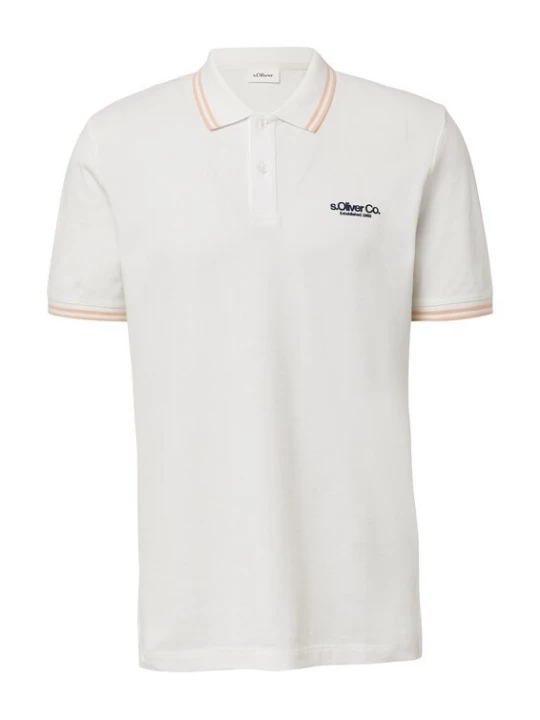 Foto van product s.Oliver Shirt navy / abrikoos / wit