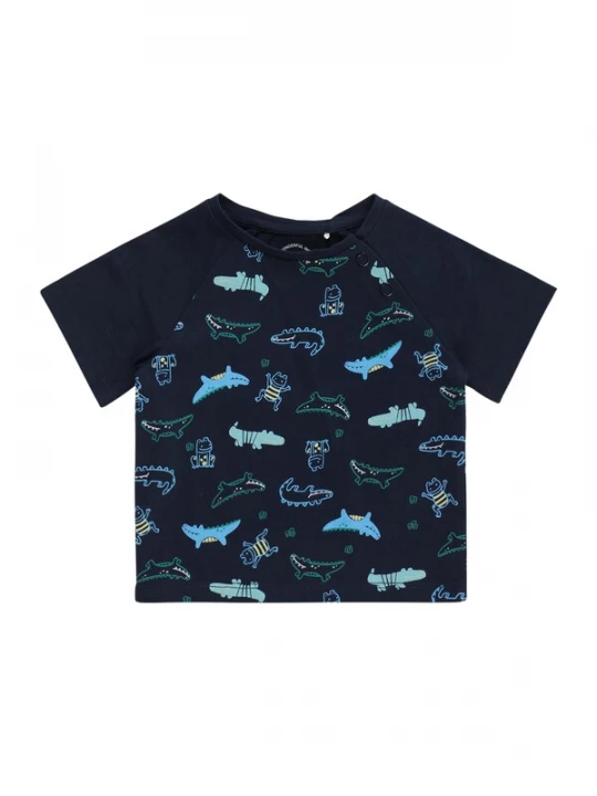 Foto van product s.Oliver Shirt navy / aqua / lichtgeel / jade groen