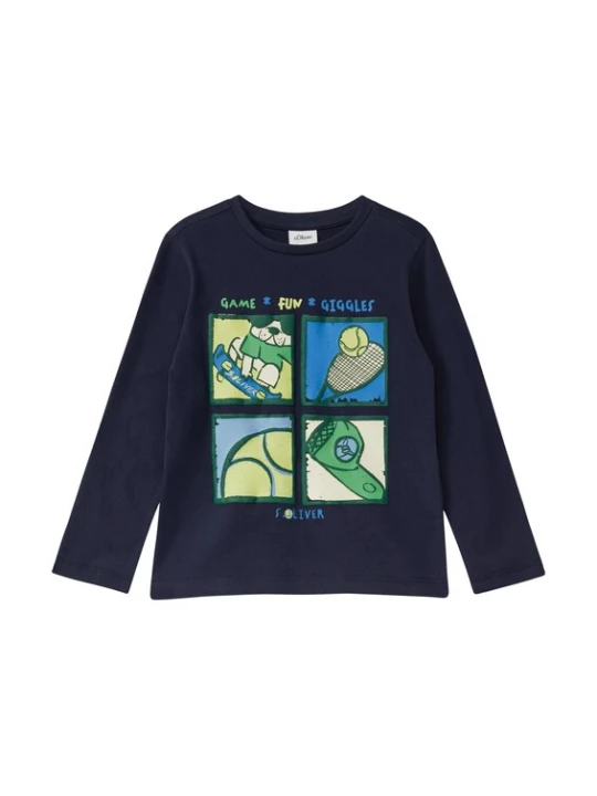 Foto van product s.Oliver Shirt navy / azuur / groen / lichtgroen