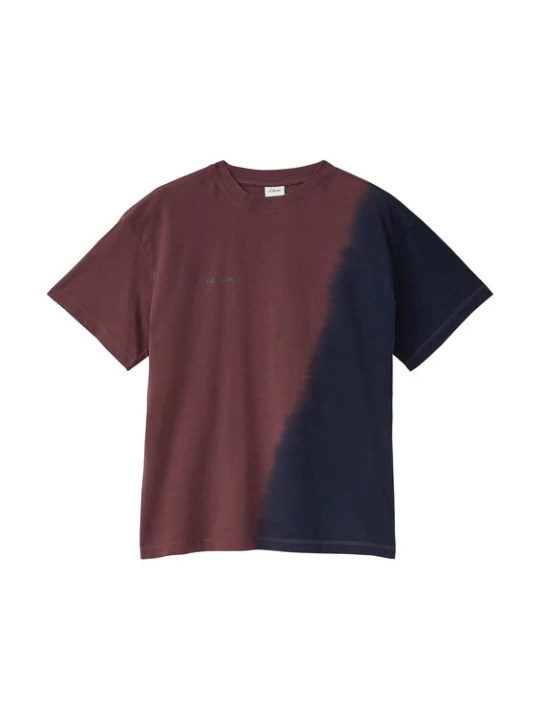 Foto van product s.Oliver Shirt navy / bourgogne