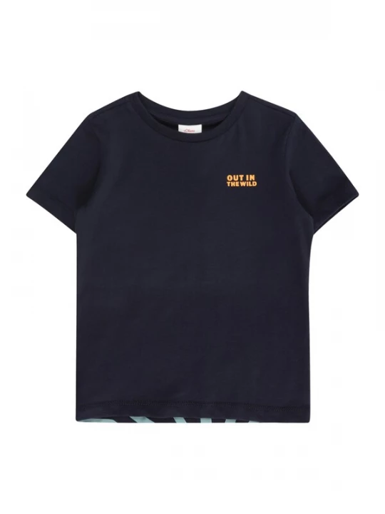 Foto van product s.Oliver Shirt navy / duifblauw / oranje