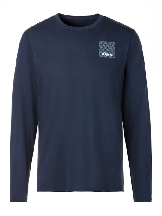 Foto van product s.Oliver Shirt navy / duifblauw / wit