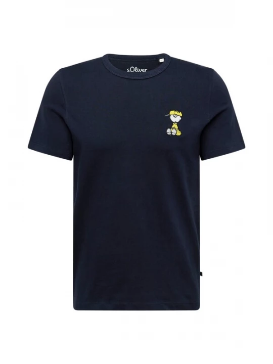 Foto van product s.Oliver Shirt navy / geel / wit