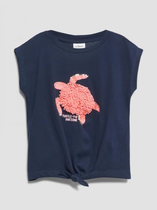 Foto van product s.Oliver Shirt navy / goud / koraal / rosa
