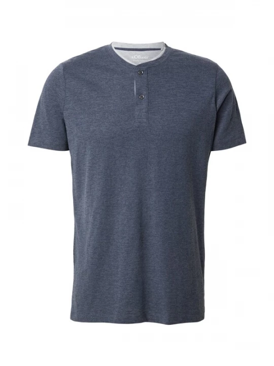 Foto van product s.Oliver Shirt navy / grijs gemêleerd