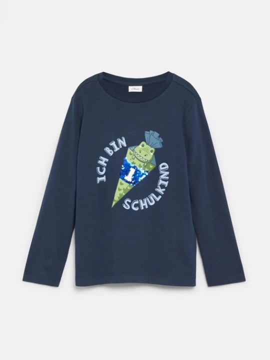 Foto van product s.Oliver Shirt navy / hemelsblauw / groen