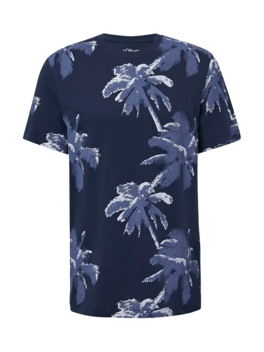 Foto van product s.Oliver Shirt navy / indigo / wit