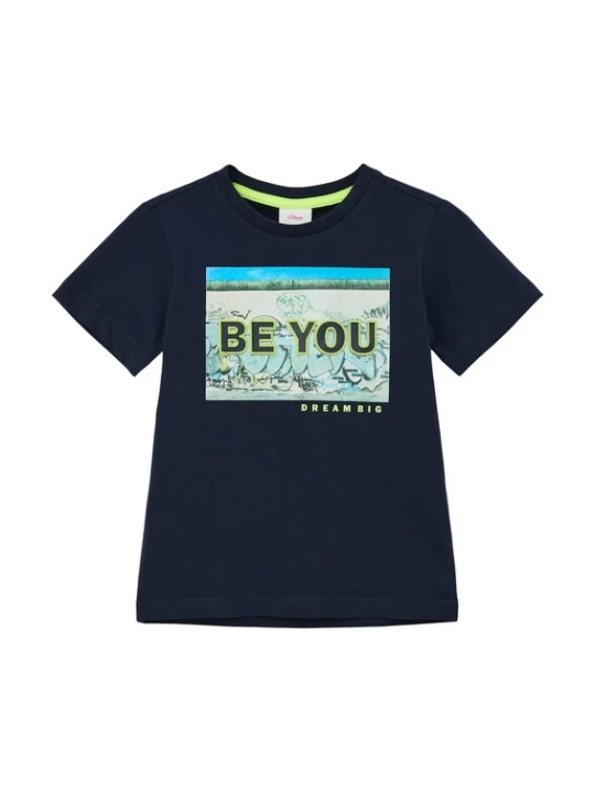 Foto van product s.Oliver Shirt navy / lichtblauw / appel / offwhite