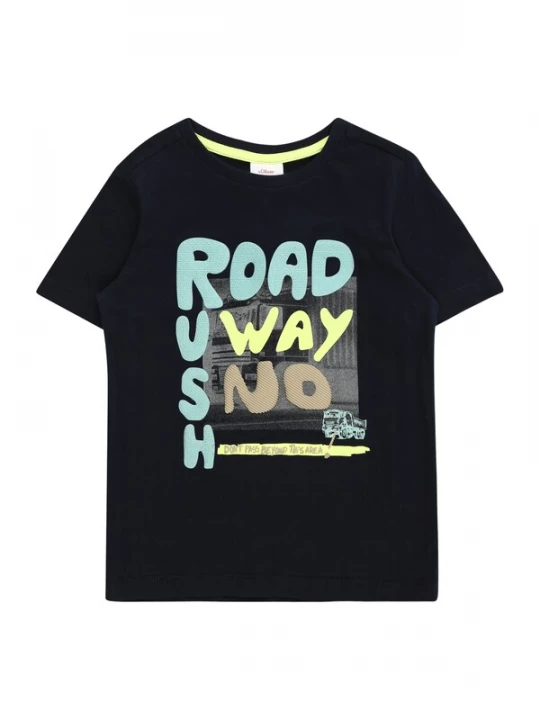 Foto van product s.Oliver Shirt navy / lichtblauw / greige / lichtgroen