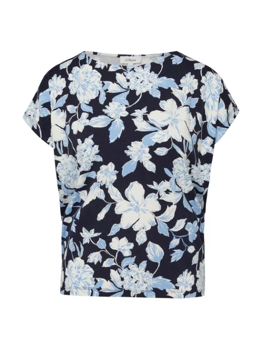 Foto van product s.Oliver Shirt navy / lichtblauw / wit