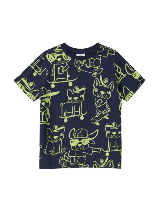 Foto van product s.Oliver Shirt navy / neongeel