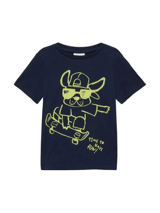 Foto van product s.Oliver Shirt navy / neongroen