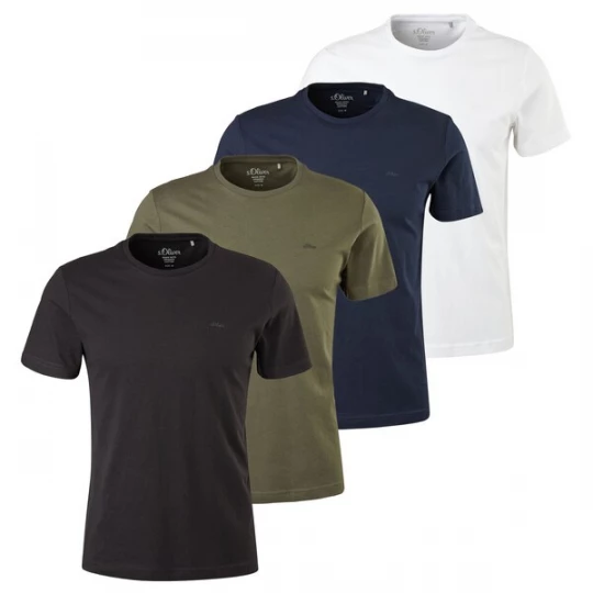 Foto van product s.Oliver Shirt navy / olijfgroen / zwart / wit