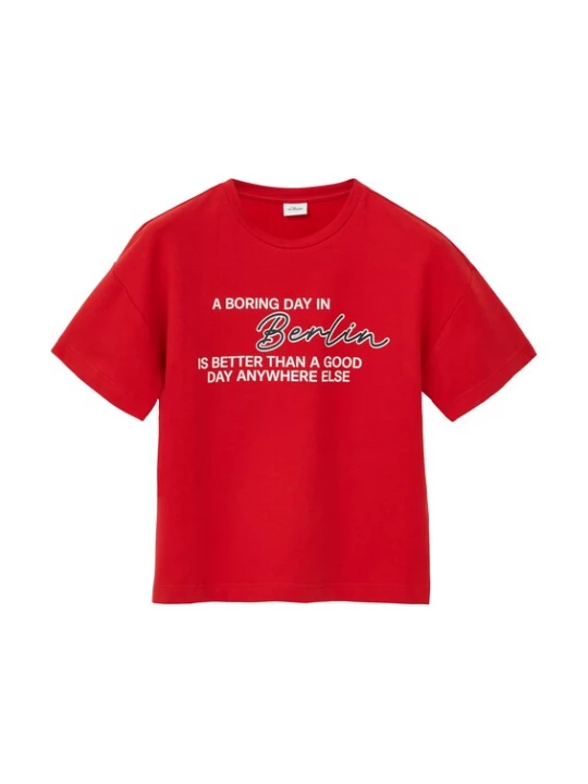 Foto van product s.Oliver Shirt navy / rood / wit