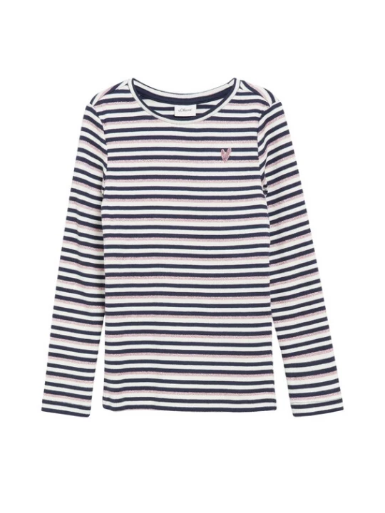 Foto van product s.Oliver Shirt navy / rosa / wit