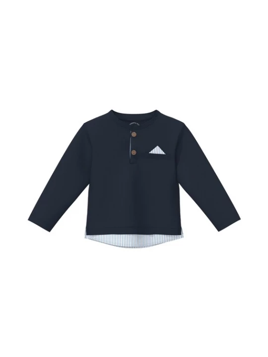Foto van product s.Oliver Shirt navy / royal blue / koningsblauw / offwhite