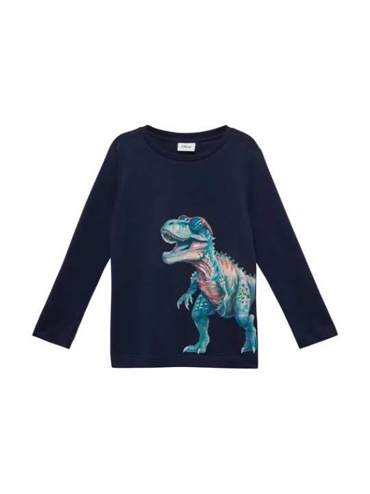 Foto van product s.Oliver Shirt navy / turquoise / jade groen / zalm roze