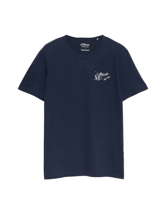 Foto van product s.Oliver Shirt navy / wit