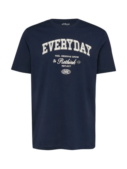 Foto van product s.Oliver Shirt navy / wit
