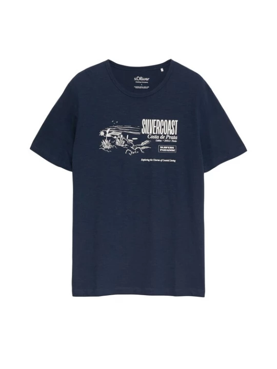 Foto van product s.Oliver Shirt navy / wit