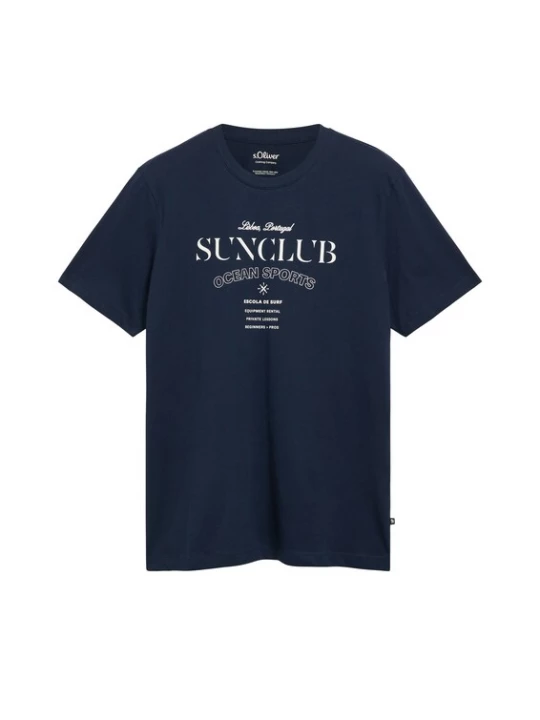 Foto van product s.Oliver Shirt navy / wit