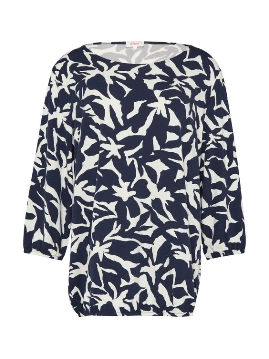 Foto van product s.Oliver Shirt navy / wit