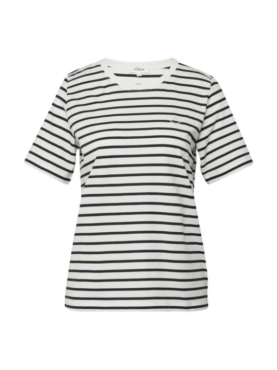 Foto van product s.Oliver Shirt navy / wit