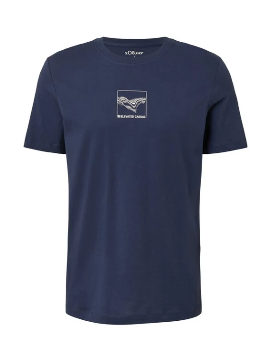 Foto van product s.Oliver Shirt navy / wit