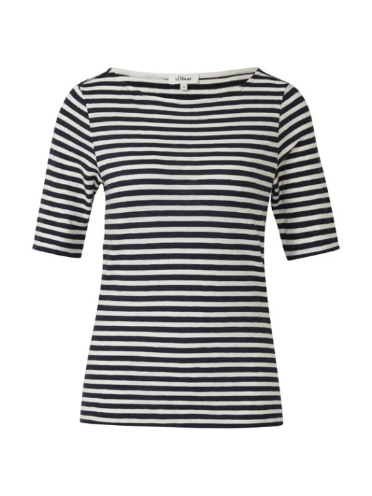 Foto van product s.Oliver Shirt navy / wit