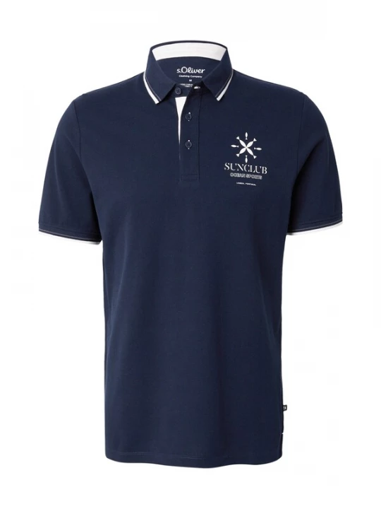 Foto van product s.Oliver Shirt navy / wit