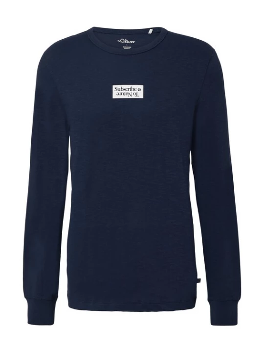 Foto van product s.Oliver Shirt navy / wit