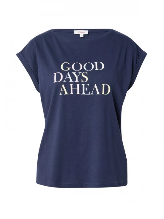 Foto van product s.Oliver Shirt navy / wit
