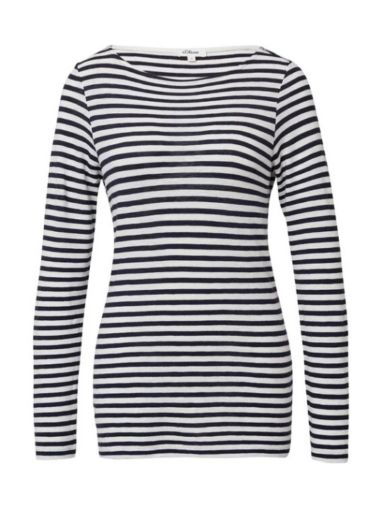 Foto van product s.Oliver Shirt navy / wit
