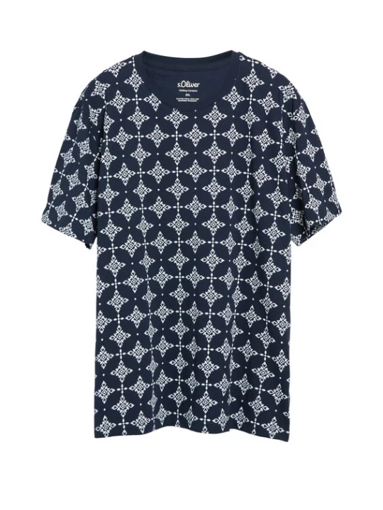 Foto van product s.Oliver Shirt navy / wit