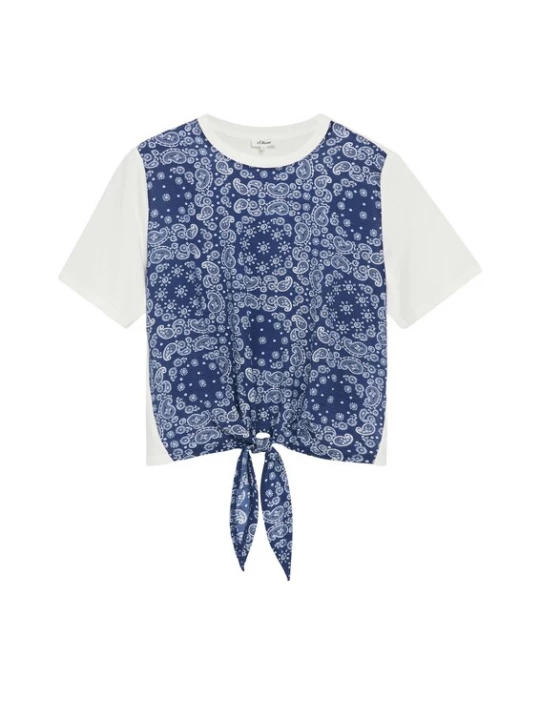Foto van product s.Oliver Shirt opaal / donkerblauw / wit