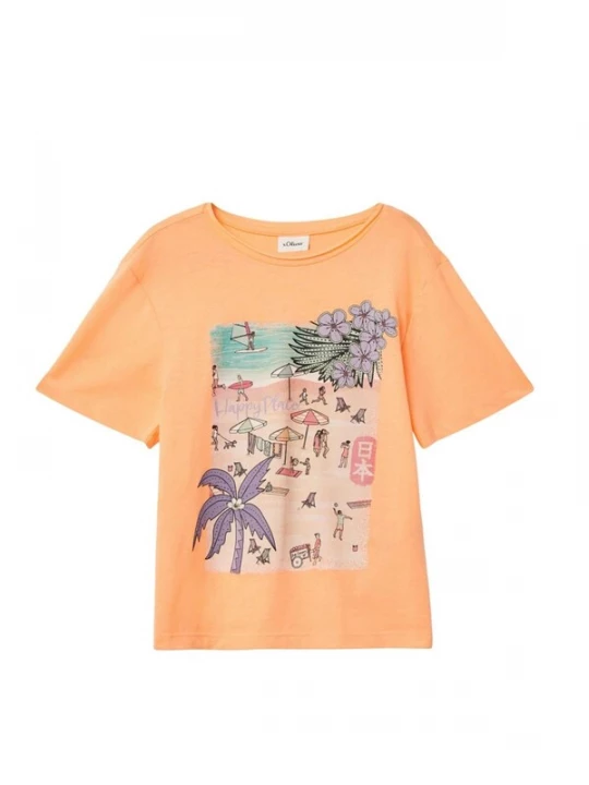 Foto van product s.Oliver Shirt oranje